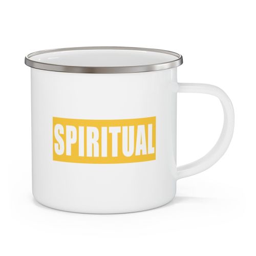 Enamel Camping Mug, Spiritual Yellow
