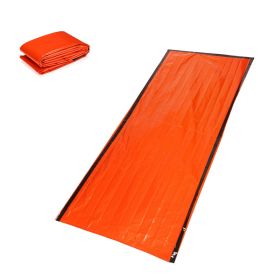 Tent Insulation Mat / Emergency Blanket (Option: Orange-200X91cm 2pc)