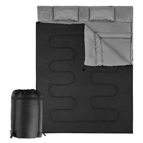 Traving Camping Portable Duble Person Waterproof Sleeping Bag W/ 2 Pillows Traving Camping Portable Duble Person Waterproof Sleeping Bag W/ 2 Pillows