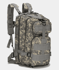 Tactical 25L Backpack | Molle Bag Rucksack | Range Bag (Color: ACU Camo)