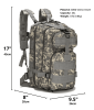 Tactical 25L Backpack | Molle Bag Rucksack | Range Bag